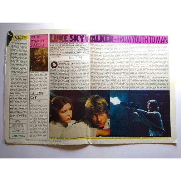 Star Wars Official Poster Monthly Issue Four Chewbacca Vintage 1977 Sci-Fi Space - Picture 4 of 8